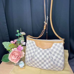 Louis Vuitton Siracusa PM Crossbody Damier Azur